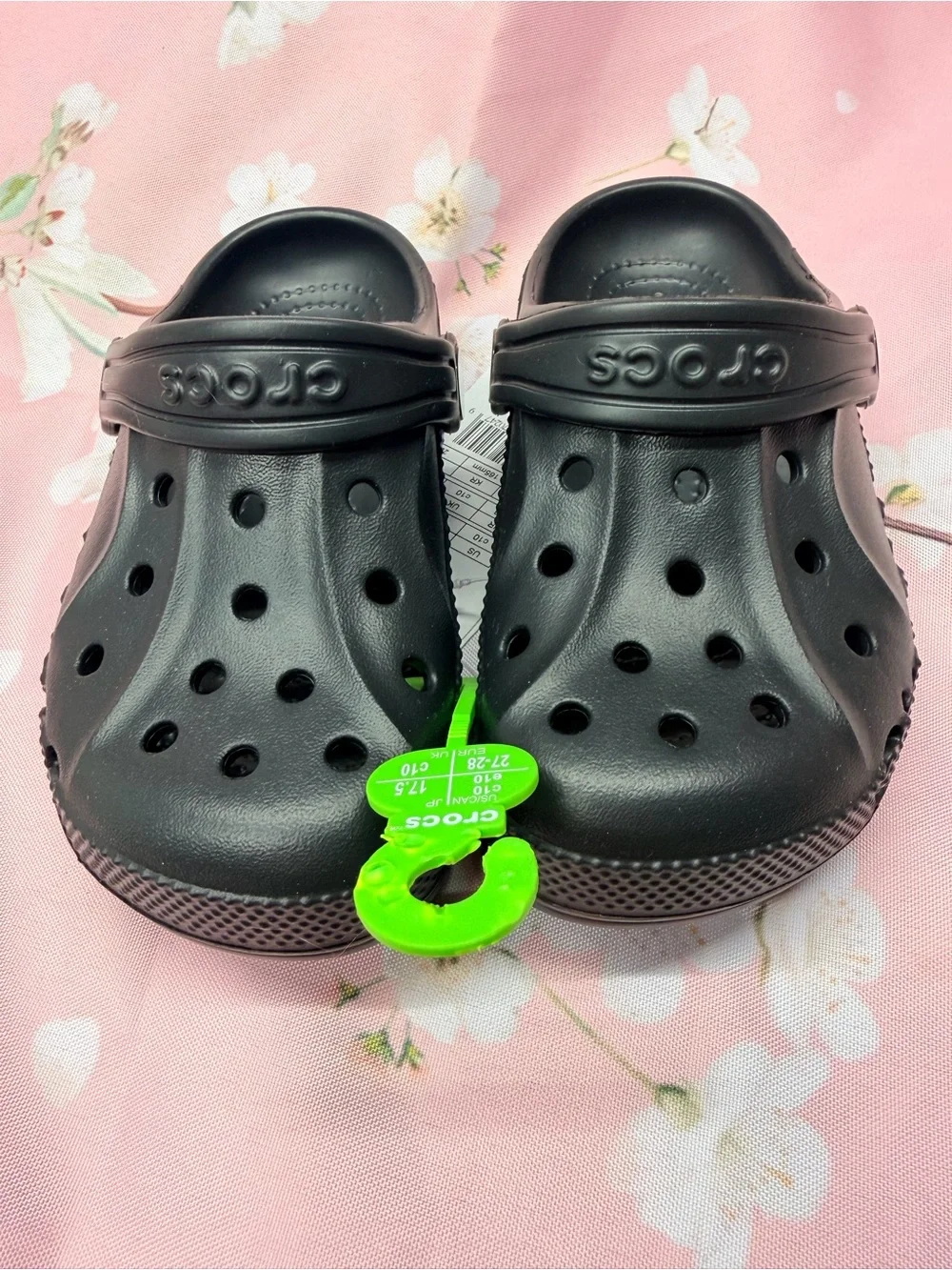 NWT CROCS Kids' Classic Clog - Black Sz C10